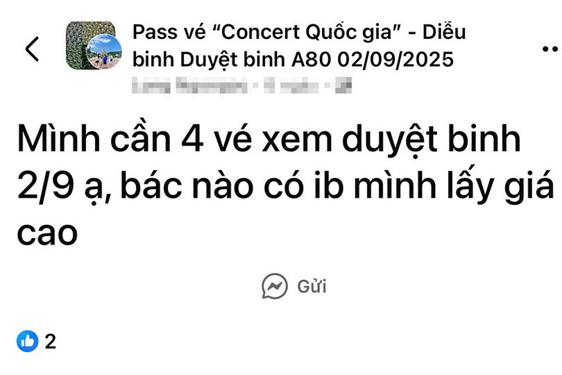 Cảnh giác với chiêu trò lừa đảo bán vé dự lễ diễu binh, diễu hành A80